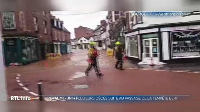 Tempête Bert : au moins cinq personnes décédées au Royaume-Uni