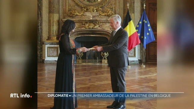 La nouvelle déléguée de la Palestine, Amal Jadou Chakaa, a remis ses lettres de mission au roi Philippe, une première depuis l'installation d'une représentation diplomatique palestinienne à Bruxelles.