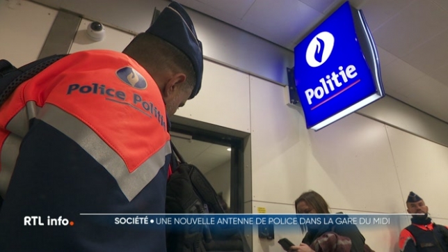 Le nouveau poste de police de la gare de Bruxelles-Midi a été présenté par la police fédérale et la SNCB. Ouvert tous les jours de 3h30 à 1h45 (les heures d'ouverture de la gare), le poste de police est occupé par 4 agents de la police fédérale et de la police des chemins de fer.