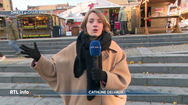 Inauguration du marché de Noël de Charleroi
