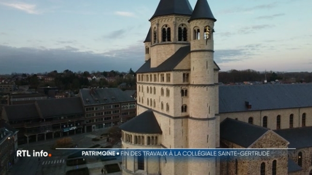 La collégiale Sainte-Gertrude de Nivelles a retrouvé son lustre d'antan après deux ans de rénovations qui ont coûté 5 millions d'euros.