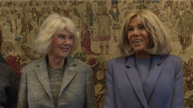 Quatorze mois après la visite d'Etat du roi Charles III et de son épouse Camilla en France, la reine a retrouvé mercredi à Londres la Première dame de France Brigitte Macron pour la remise d'un prix littéraire franco-britannique.