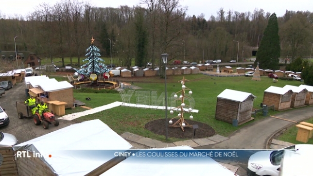 Visite des coulisses du marché de Noël de Ciney