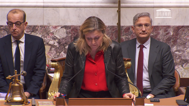 Yaël Braun-Pivet, Présidente de l'Assemblée nationale française: La motion de censure est adoptée