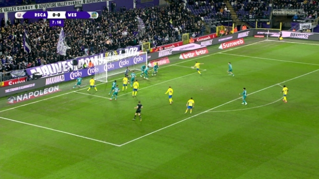 Westerlo a ouvert le score dans le match de Croky Cup face à Anderlecht.