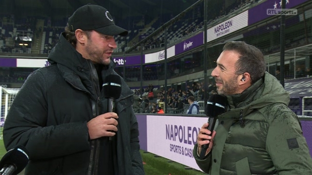 Olivier Renard a répondu à quelques questions sur notre plateau avant le match de Croky Cup entre Anderlecht et Westerlo.