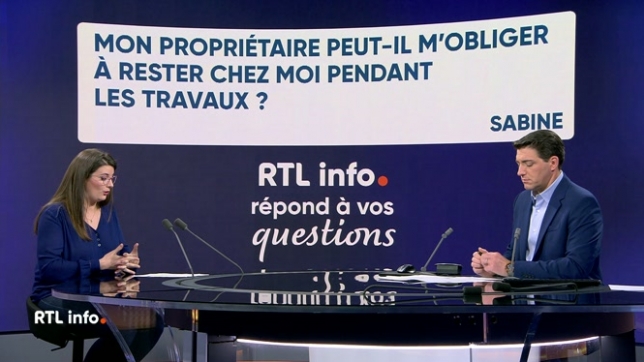 Comme chaque vendredi, Fanny Linon répond aux questions des téléspectateurs et internautes d'RTL. Cette fois, c'est Sabine qui se demande sir son propriétaire peut l’obliger à rester chez elle pendant qu'il effectue les travaux.