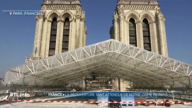 La cathédrale Notre-Dame de Paris se réouvre officiellement aujourd'hui