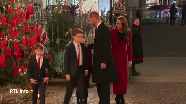 La famille du prince William assiste à un concert de Noël à l'abbaye de Westminster