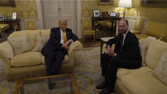 Donald Trump a rencontré le prince William et a discuté avec lui à Paris. Le prince lui a confié que le roi Charles lutte courageusement contre le cancer et que Kate se porte bien.