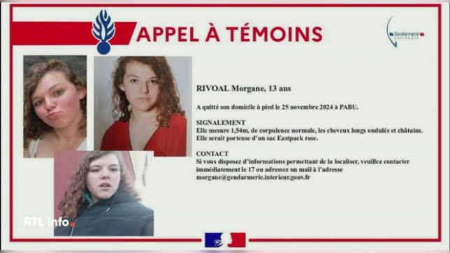 France: Morgane Rivoal (13 ans) a été retrouvée en bonne santé