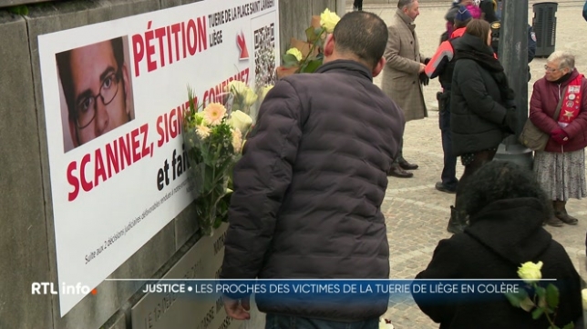 Une manifestation était organisée à Liège par les victimes et les familles des victimes de la fusillade de la place Saint-Lambert. C'était il y a 13 ans aujourd'hui. Les familles et victimes se sentent abandonnées par la justice et dénoncent une procédure qu'ils jugent inhumaine.