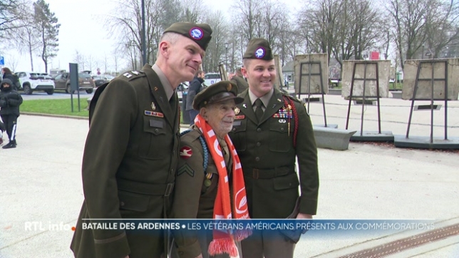 Bataille des Ardennes : les derniers vétérans américains mis à l'honneur