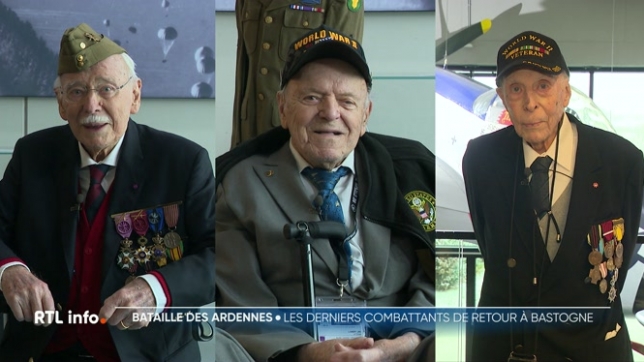 Des vétérans américains présents à Bastogne malgré leur grand âge