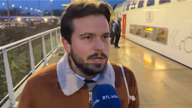 Interview de navetteurs ce matin à la gare de Tirlemont.