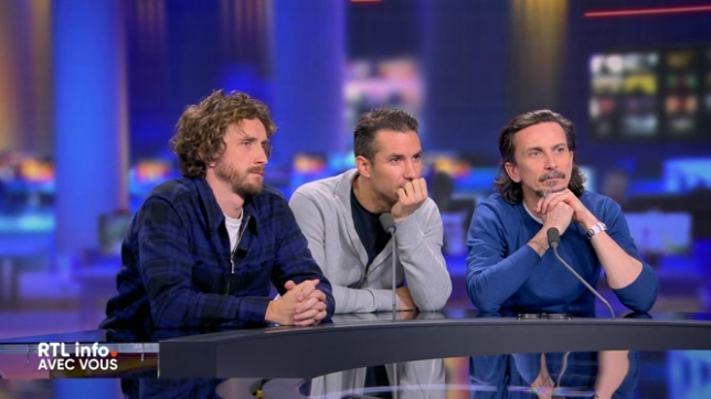 Arnaud Tsamère, Baptiste Lecaplain et Jérémy Ferrari dans le RTL info Avec Vous du 16 décembre 2024