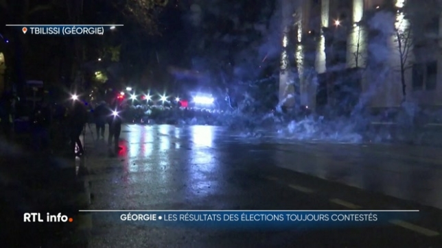 Manifestation en Géorgie pour dénoncer le résultat des élections