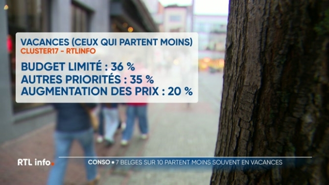 C'est ce qui ressort d'un sondage exclusif Cluster 17 pour RTL info. Et si les Belges partent moins en vacances, c'est pour des raisons financières.