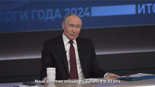 Le président Vladimir Poutine insiste sur le fait que la Russie a atteint ses objectifs en Syrie en stoppant le développement d'une enclave terroriste, malgré le renversement de son allié de longue date Bachar al-Assad la semaine dernière.