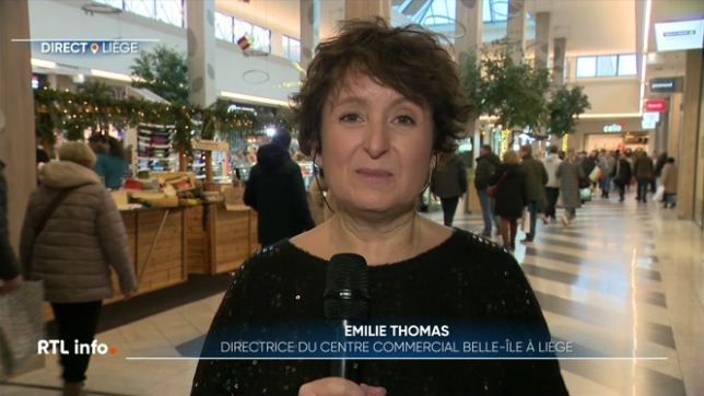 En direct d'Angleur, Emilie Thomas, la directrice de Belle-Île en Liège, évoque cette journée très importante pour les centres commerciaux.