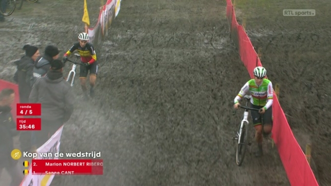Marion Norbert-Riberolle s'est imposée devant Sanne Cant ce vendredi au cyclocross de Loenhout.