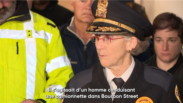Un homme au volant d'un pick-up qui a foncé dans une foule de personnes célébrant le Nouvel An à la Nouvelle-Orléans, a essayé d'écraser le plus de personnes qu'il pouvait, indique la police de la ville américaine. Aux moins dix personnes ont été tuées, selon les services de secours.