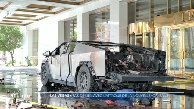 Un cyber-truck Tesla explose devant un hôtel à Las Vegas