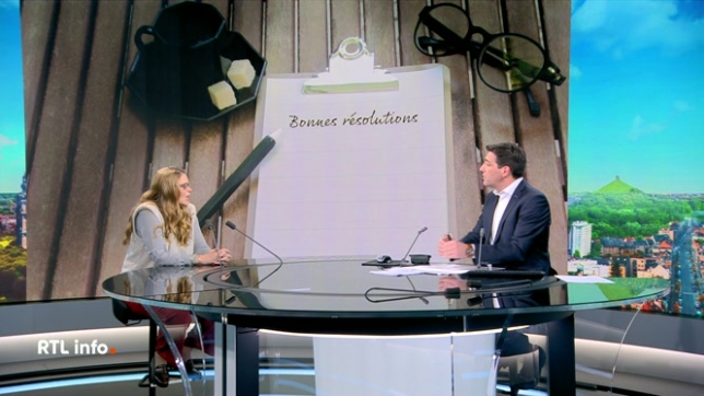 Caroline Depuydt évoque les bonnes résolutions prises pour l'année 2025.