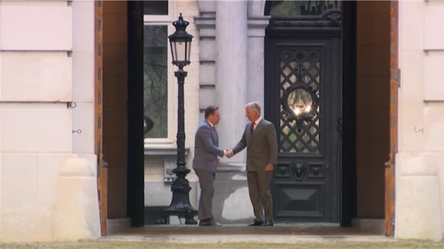 Bart De Wever est arrivé au Palais pour un nouveau rapport.