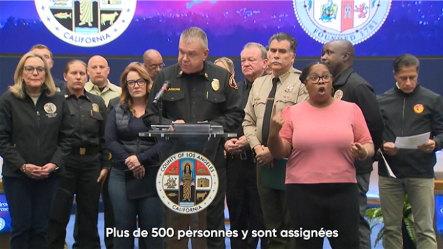 Au moins deux personnes sont mortes et de nombreuses autres ont été grièvement blessées dans les incendies à Los Angeles, annonce le chef des pompiers du comté de Los Angeles, Anthony Marrone.