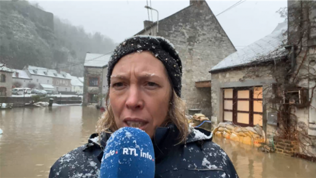 Il y a la neige mais aussi l'eau ce matin. Direction le village de Thon-Samson où la place communale est en ce moment inondée. Le cours d'eau est en crue. Ils sont plusieurs dans cette situation. Bérengère Devos