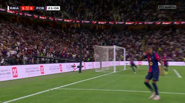 Supercoupe d'Espagne: Lamine Yamal égalise dans le Clasico