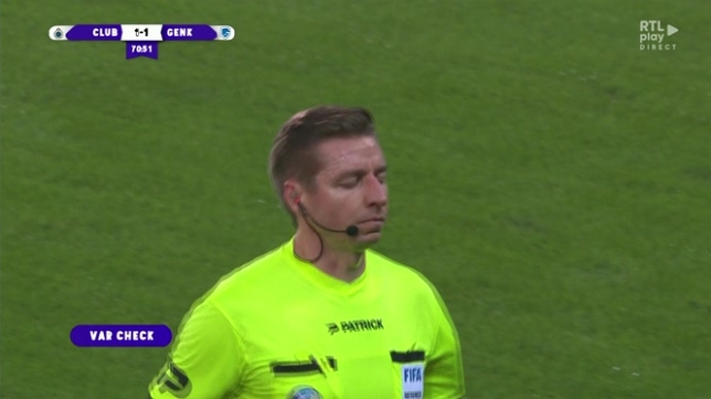 Tzolis n'a pas tremblé au moment de tirer son penalty face à Genk en Croky Cup.