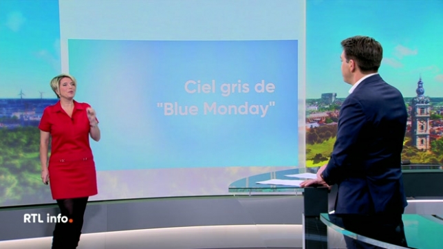 Invitée du RTL info 13h., Sabrina Jacobs présente les prévisions météorologiques de l'IRM pour ce lundi et le début de la semaine.