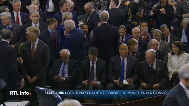 Investiture de Donald Trump: présence de nombreux invités, très à droite