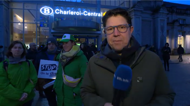 Direct de Julien Crete depuis la gare de Charleroi.