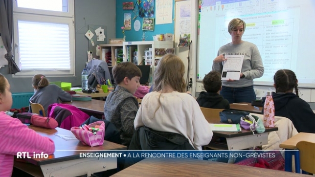 Beaucoup d'enseignants étaient donc en grève aujourd'hui. Certains le seront aussi demain mais pas tous. Il y en a aussi qui estiment qu'il faut pouvoir accueillir les élèves et qu'il y a, sans doute, d'autres façons de se faire entendre.