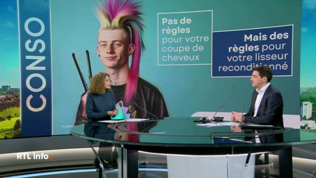 En plateau, la porte-parole de Testachats évoque le marché des produits reconditionnés en Belgique et donne des conseils à leur propos.