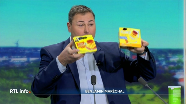 Invité du RTL info 13h., Benjamin Maréchal préface l'émission Coûte que coûte qui enquête ce soir sur les marques nationales et les marques distributeurs.