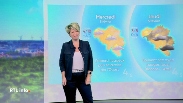 Sabrina Jacobs nous informe de la météo pour les jours qui arrivent.
