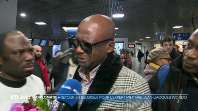 Le Belge Jean-Jacques Wondo, emprisonné au Congo, est arrivé à Bruxelles