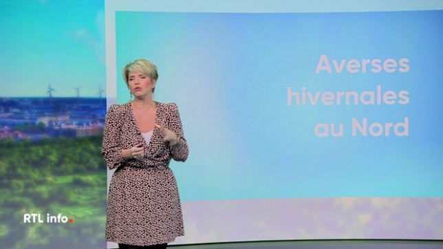 Sabrina Jacobs donne les prévisions météo pour cet après-midi et les jours prochains. La neige est tombée en abondance dans le nord du pays ce matin, surprenant de nombreux automobilistes. On attend le retour d'un peu plus de luminosité pour la fin de semaine.