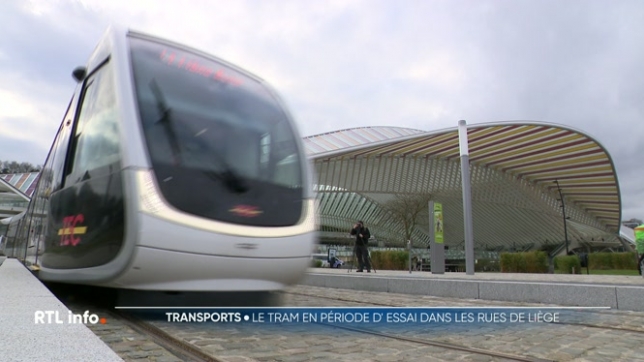 La phase de marche à blanc a débuté aujourd'hui, elle consiste à faire circuler de plus en plus de véhicules à vide et en continu sur l'entièreté du tracé. Une phase essentielle en vue de la mise en service commerciale du tram à Liège le 15 avril prochain. Réactions dans la cité ardente.
