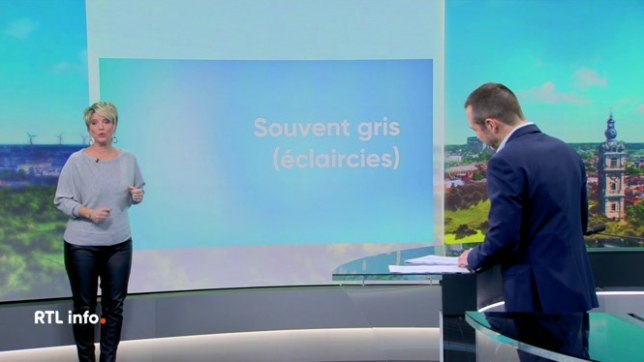 Sabrina Jacobs donne les prévisions météo pour cet après-midi et les prochains jours. Le ciel est toujours aussi gris aujourd'hui, la fin de semaine devrait être plus lumineuse.