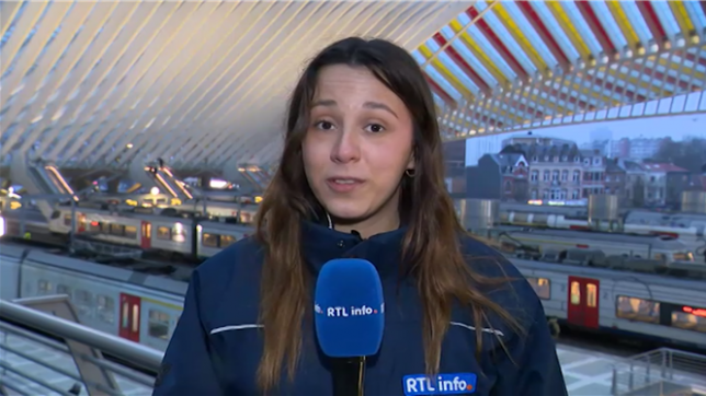 Duplex de Vany Esposito ce matin à la gare des Guillemins à Liège.