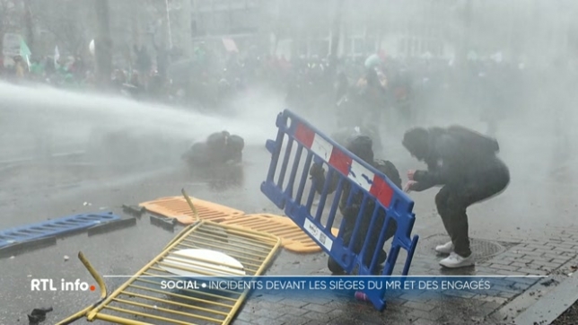 Manifestation nationale à Bruxelles: quelques incidents se sont produits