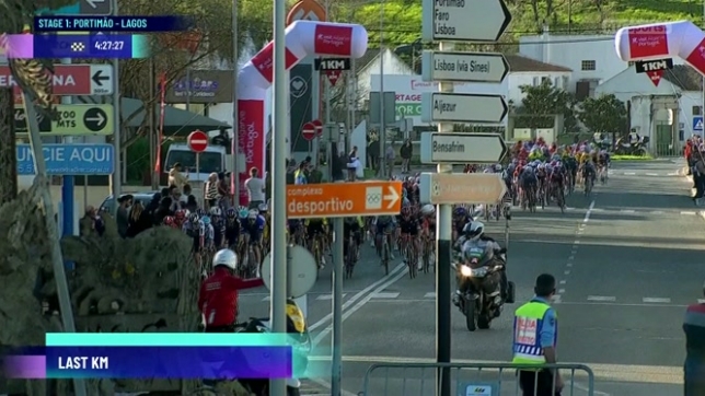 Tour d'Algarve: le peloton se trompe de sortie et fait n'importe quoi à l'arrivée de la 1ère étape