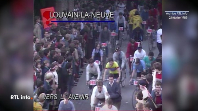 En 1989, les autorités de l'Université de Louvain-La-Neuve envisageaient d'annuler les 24 heures Vélo. Découvrez la suite de l'histoire dans ce reportage du 21 février 1989.