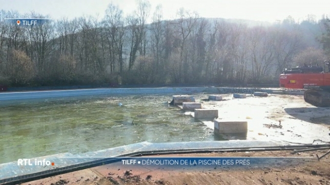 A Tilff, les piscines des Prés vont bientôt disparaître. Un projet de démolition a débuté il y a quelques jours. L'objectif, c'est de rendre cet espace à la nature mais aussi de mieux gérer les risques d'inondations.