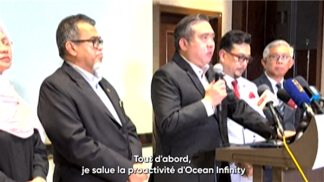 Le ministre malaisien des Transports Anthony Loke salue le volontarisme d'Ocean Infinity pour déployer ses navires afin de reprendre, onze ans après, les recherches du Boeing 777 du vol MH370 de Malaysia Airlines disparu en 2014.